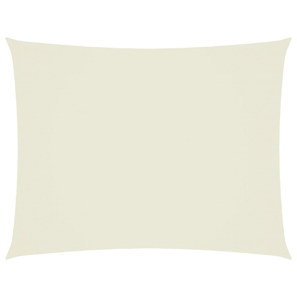 SONNENSEGEL Oxford-Gewebe Rechteckig 3,5x5 m Creme - Creme, Textil (500/350cm) - furnicato