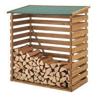 BRENNHOLZUNTERSTAND - Naturfarben, Holz (116/123/64cm) - [en.casa]