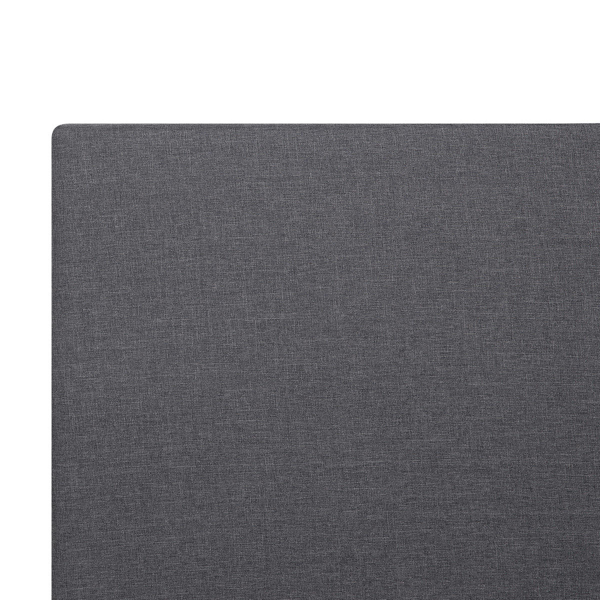 POLSTERBETT 160/200cm Grau Albi - Grau, Textil (160/200cm) - Beliani