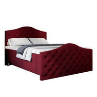 BOXBETT Roma Bonellfederkern inkl. 7-Zonen Topper T-30 mit Bettkasten - Rot, Holz/Holzwerkstoff (120/200cm) - Best For Home