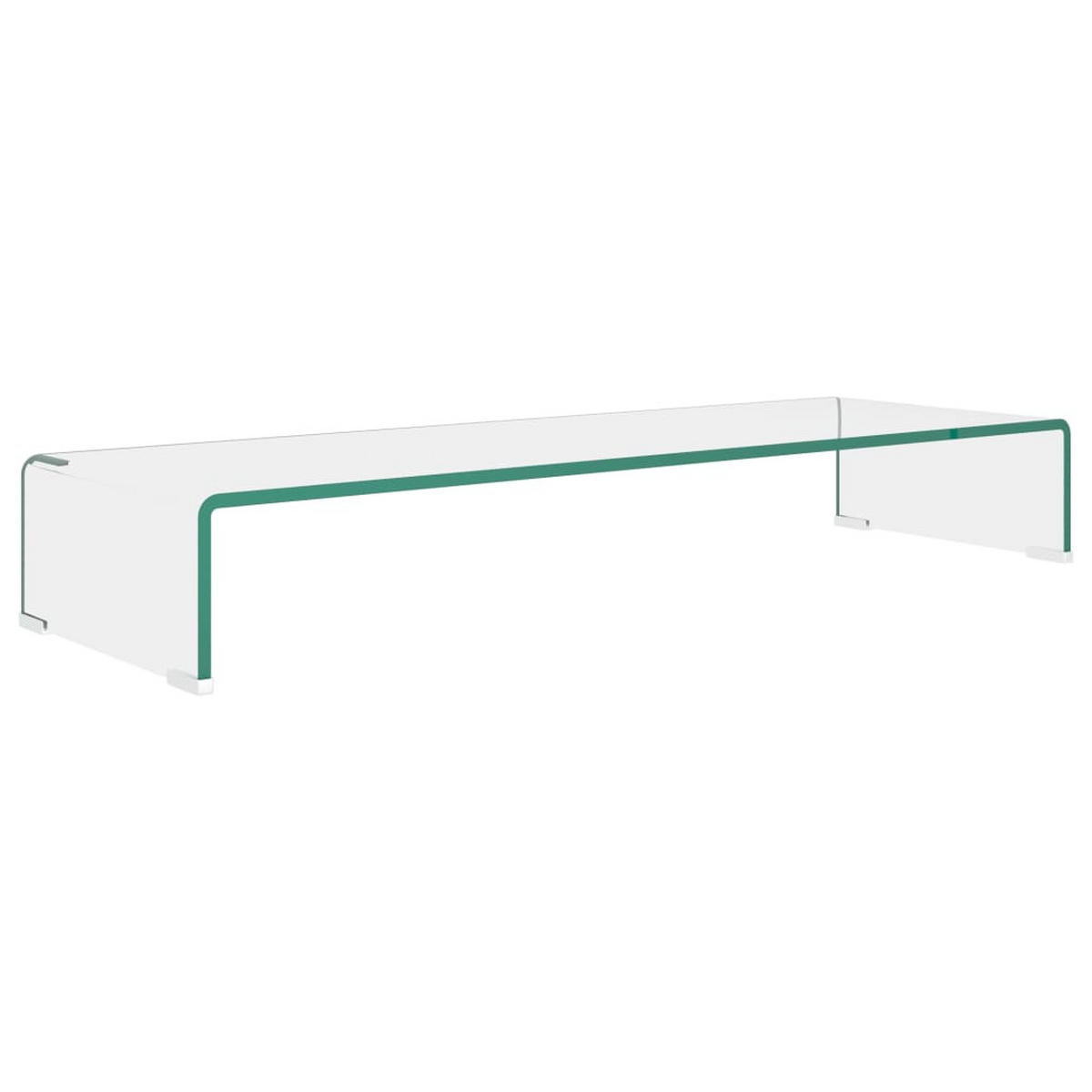 TV-TISCH Glas Transparent 90x30x13 cm - Transparent, Glas (90/13/30cm) - furnicato