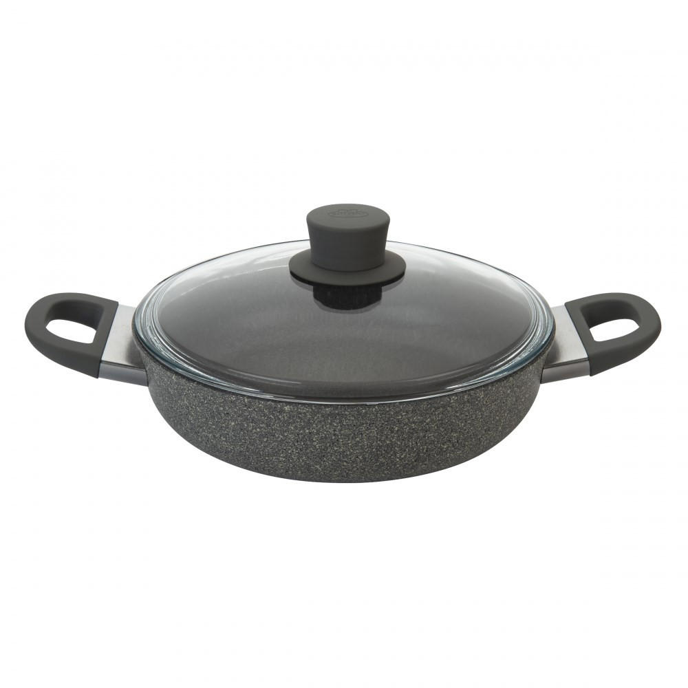 PFANNE Graphit 28/28/10 cm 750029730 - Graphitfarben, Metall (28cm) - Ballarini