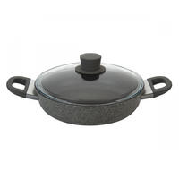 PFANNE Graphit 28/28/10 cm 750029730 - Graphitfarben, Metall (28cm) - Ballarini