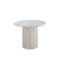 ESSTISCH RUND MARMOR Weiß - Weiß, Stein (102/102/76cm) - J-Line