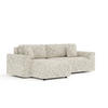 ECKSOFA MIT SCHLAFFUNKTION Bodega Beige Webstoff - Beige/Schwarz, Holz/Holzwerkstoff (235/138cm) - Maison de Reve