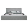 POLSTERBETT Glexi - Hellgrau, Holz/Textil (180/200cm) - MIRJAN24