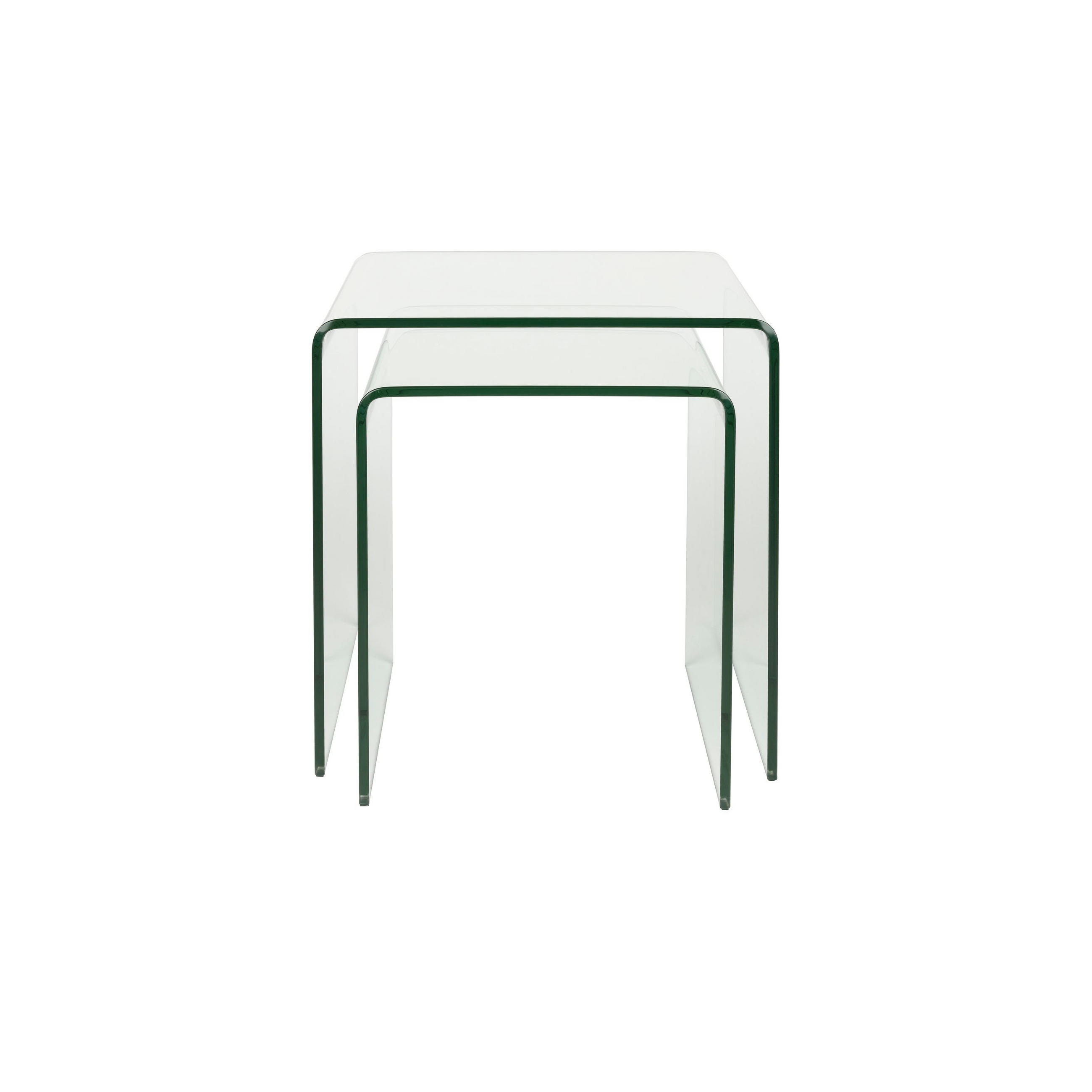 BEISTELLTISCH Vetro 2er-Set Transparent - Klar, Glas (40/45/45cm) - Dutchbone