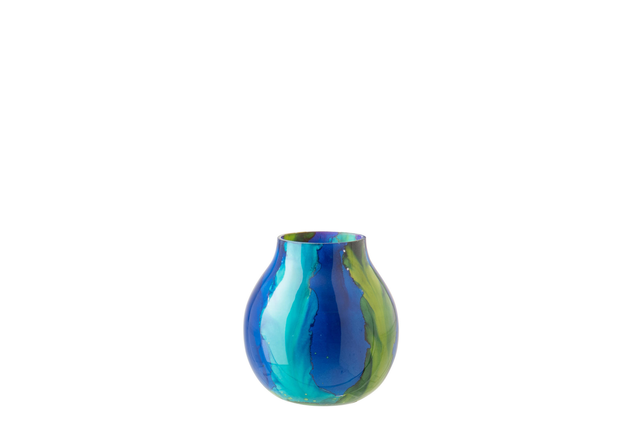 J-Line Windlicht Blau 16 cm