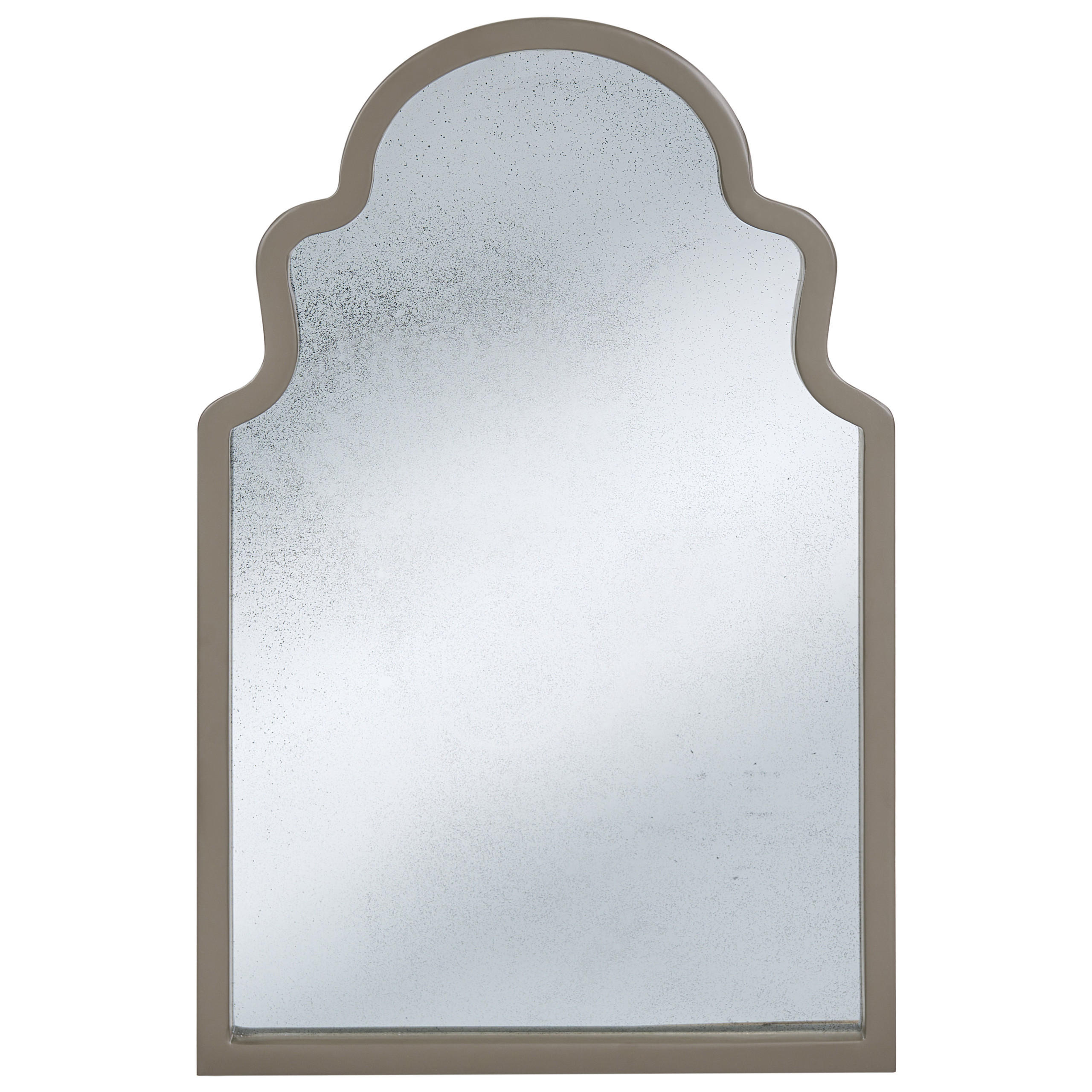 Beliani Wandspiegel Taupe 60x90x3 cm