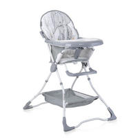 HOCHSTUHL Bonbon dunkelgrau Bechervertiefung, klappbar, doppelter Tisch, Korb - Dunkelgrau, Metall (62/112/80cm) - Lorelli