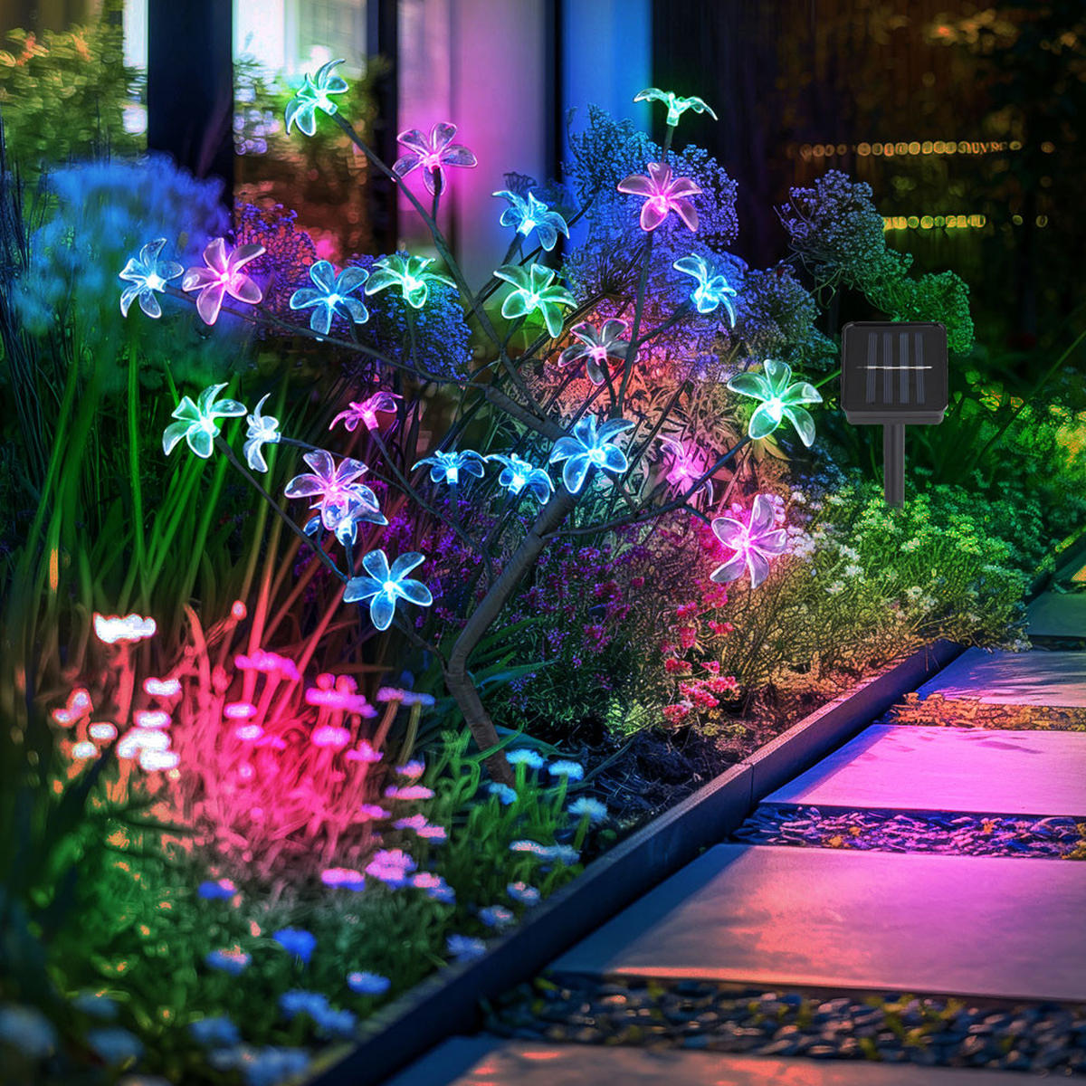 LED AUSSENLEUCHTE Metall Schwarz stehend - Schwarz, Metall (53/65/62cm) - Globo Lighting