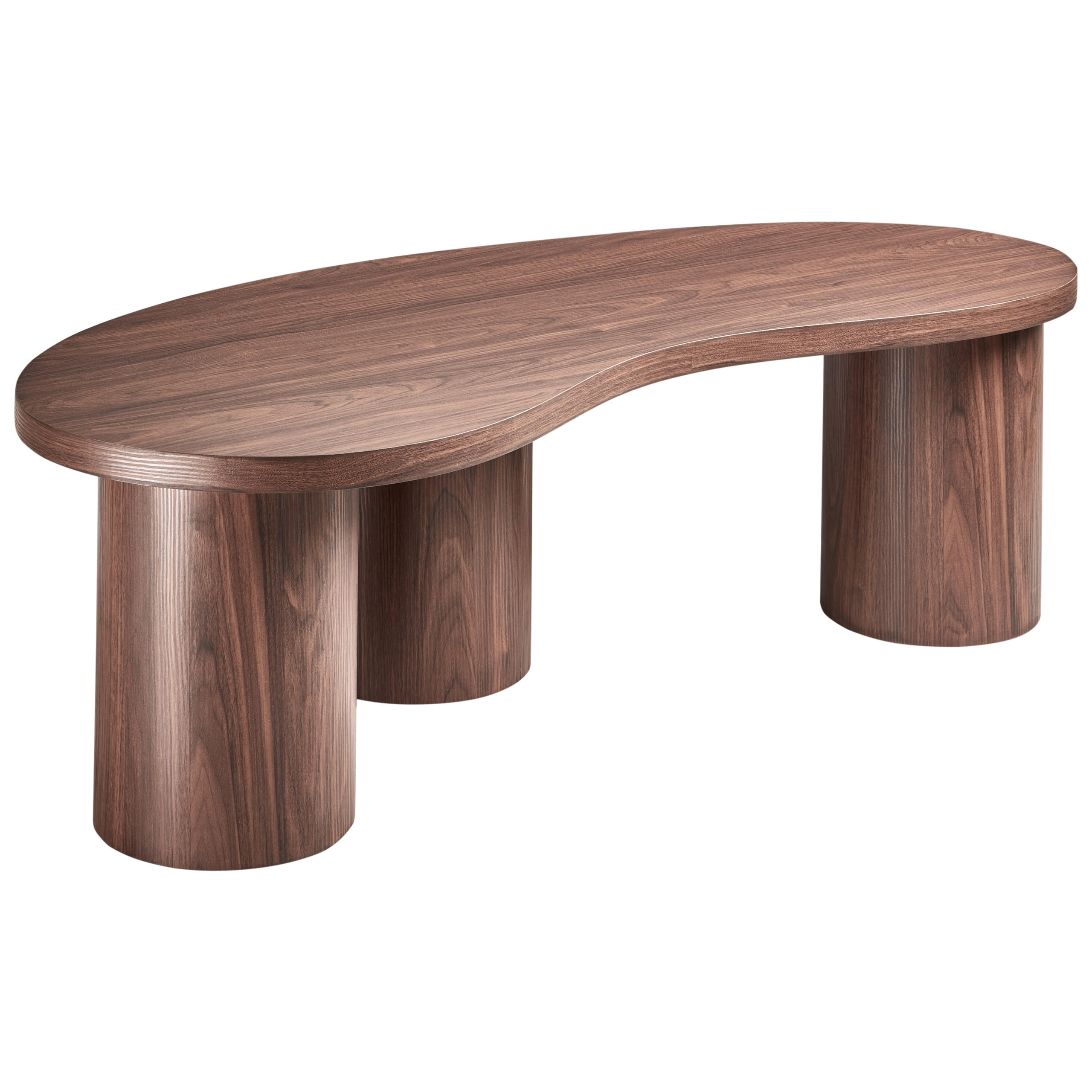 COUCHTISCH Braun Easton - Dunkelbraun, Holzwerkstoff (52/130/40cm) - Beliani