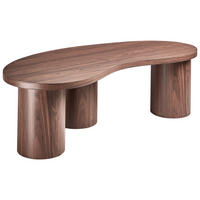 COUCHTISCH Braun Easton - Dunkelbraun, Holzwerkstoff (52/130/40cm) - Beliani