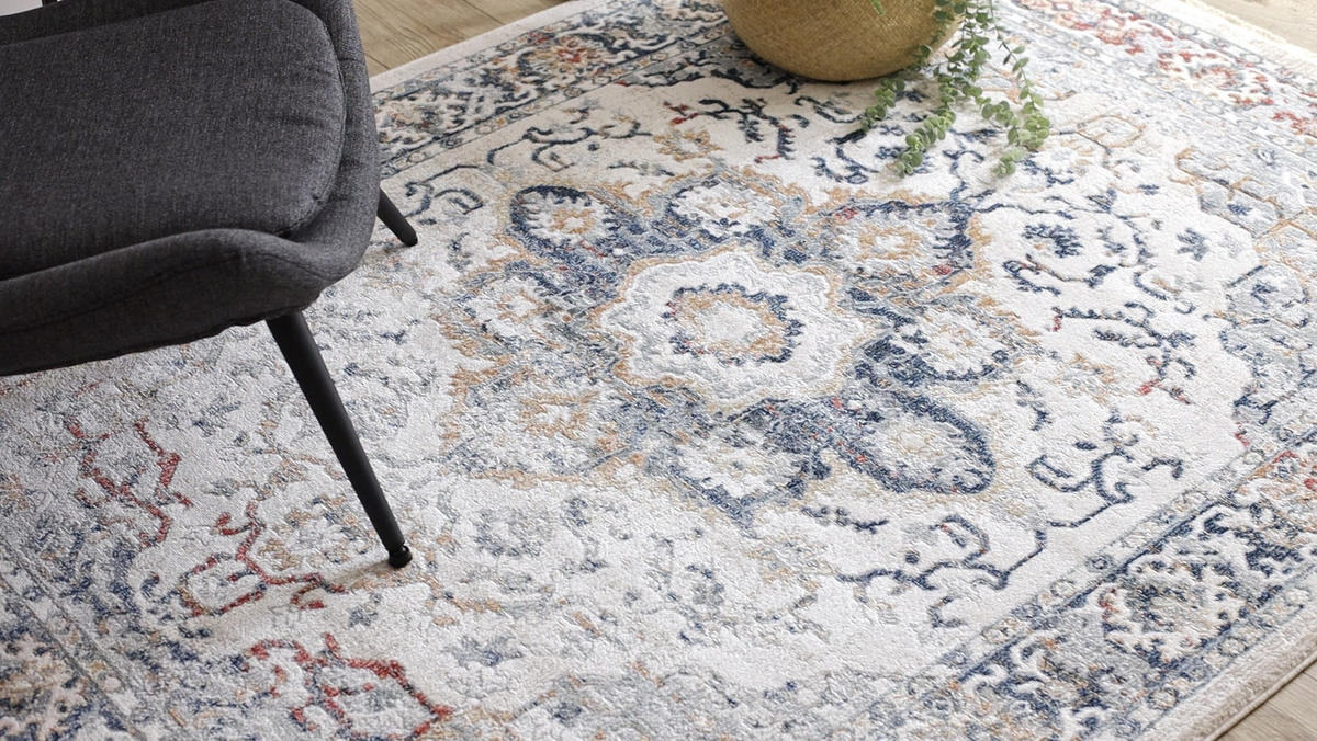 TEPPICH Distin 80/150 cm - Blau, Textil (80/150cm) - rugsX