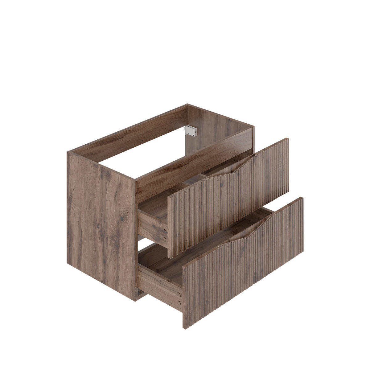 BADMÖBEL Tao 2er-Set Holz - Braun, Holzwerkstoff (80/50/45.8cm) - Petits-meubles