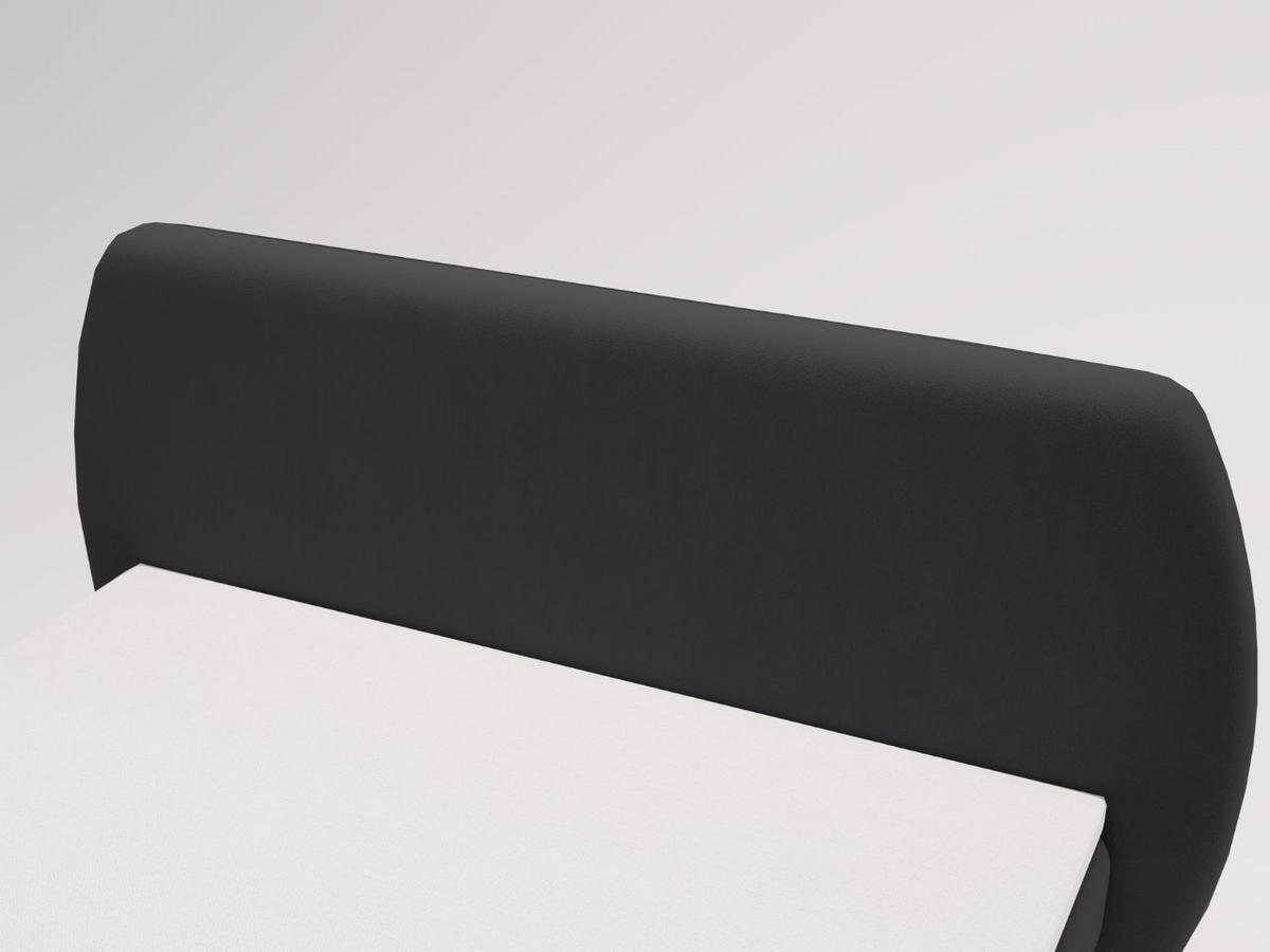 BOXBETT Bogota 140x200 Schwarz - Schwarz, Holz/Textil (140/200cm) - Graingold