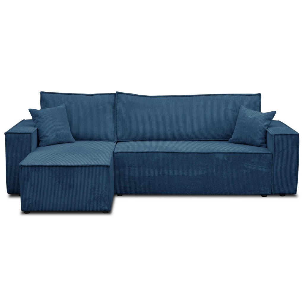Thumbnail - Venasi Möbel Ecksofa, Blau, Textil, 3-Sitzer, L-Form, 244x145 cm, Wohnzimmer, Sofas & Couches, Wohnlandschaften, Ecksofa...