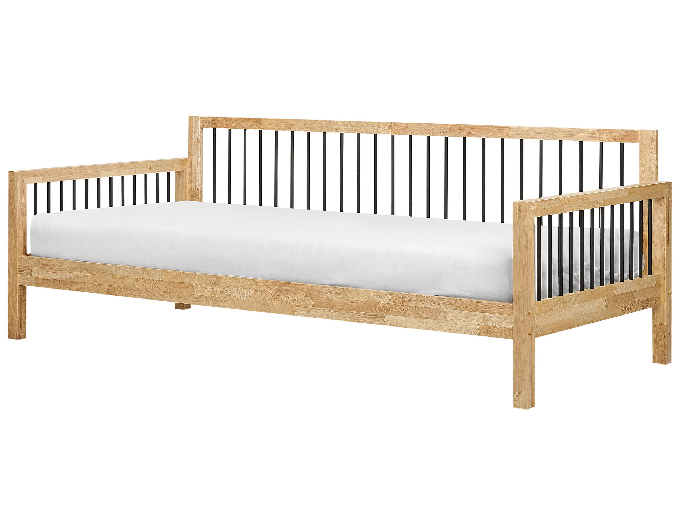 PAT DE ZI lemn 90/200 cm maro deschis Tricot