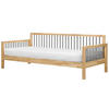 TAGESBETT Holz 90/200 cm Hellbraun Tricot - Hellbraun, Holz - Beliani