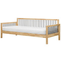 TAGESBETT Holz 90/200 cm Hellbraun Tricot - Hellbraun, Holz - Beliani