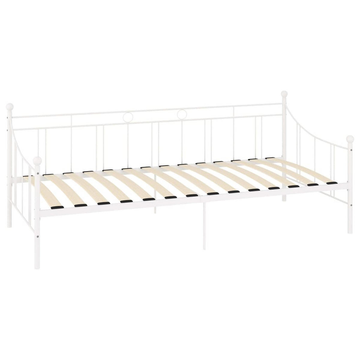 METALLBETT Henson 95/208 cm - Weiß, Metall (90/200cm) - Nettlife