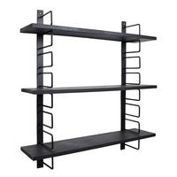 WANDREGAL Irma Schwarz - Schwarz, Metall (64/74/13cm) - LOFT42