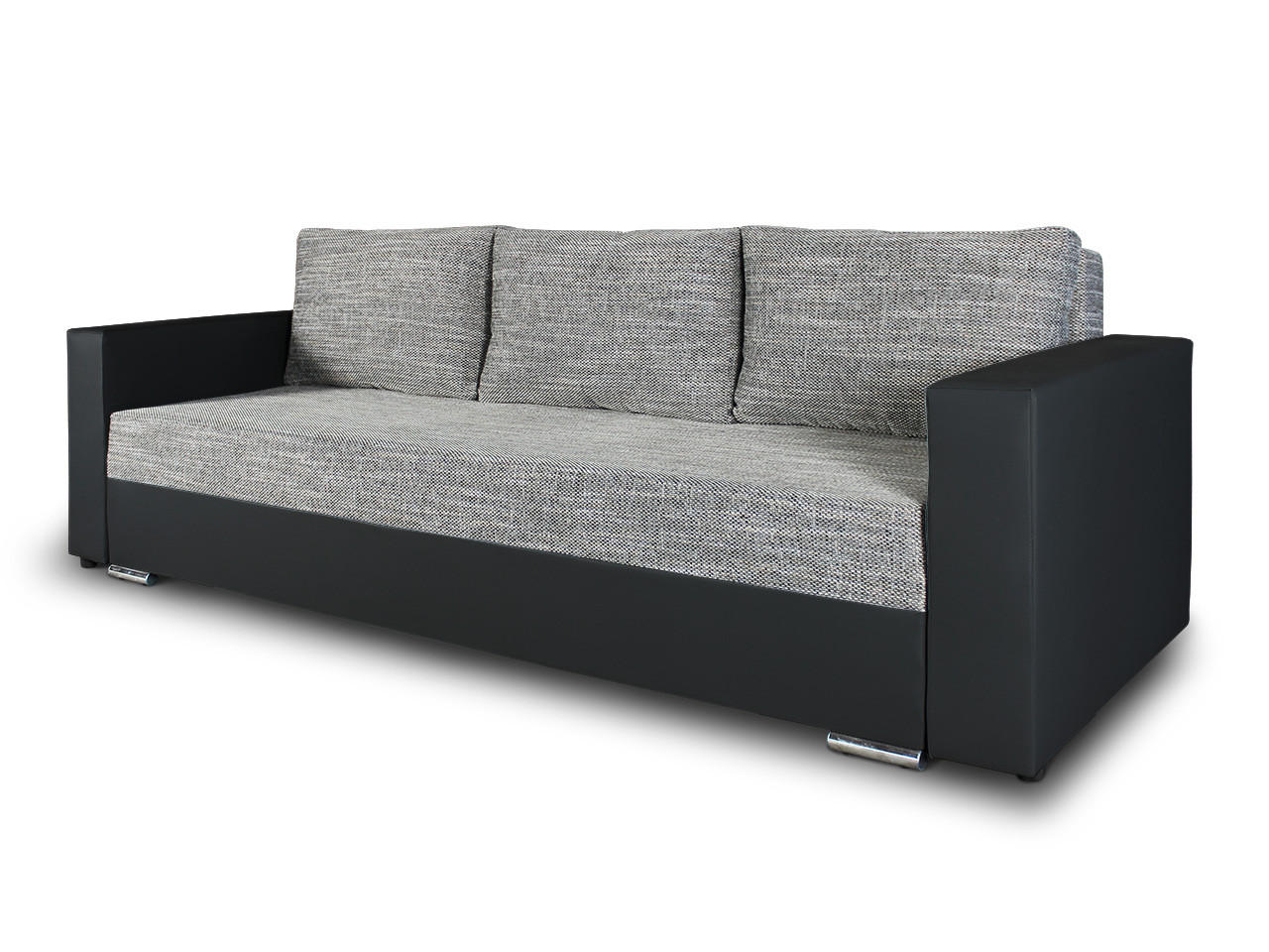 SCHLAFSOFA Bird - Silberfarben/Grau, Holz/Kunststoff (233/87/82cm)