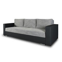 SCHLAFSOFA Bird - Silberfarben/Grau, Holz/Kunststoff (233/87/82cm)