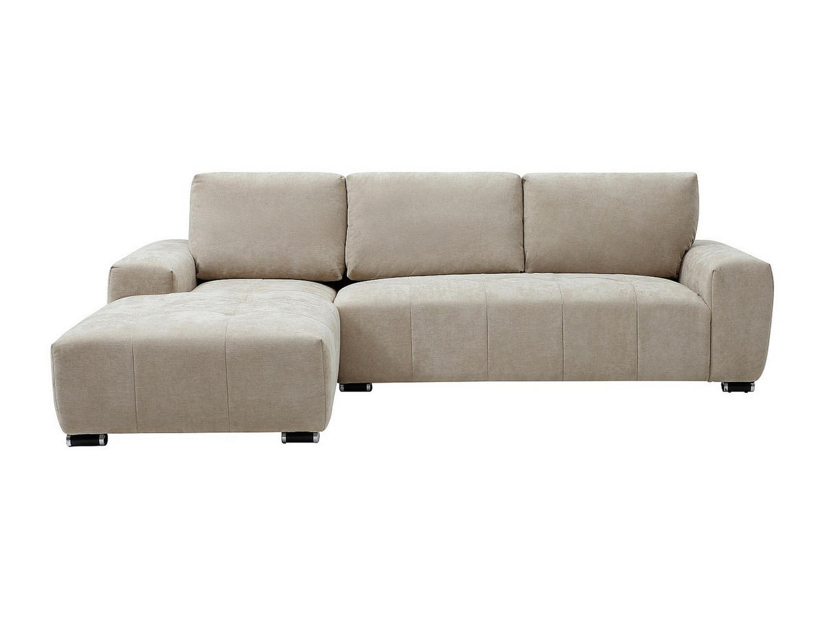 ECKSOFA - Ecke links - Stoff Beige - MICHELIA - Beige, Textil (268/174cm) - Vente-Unique