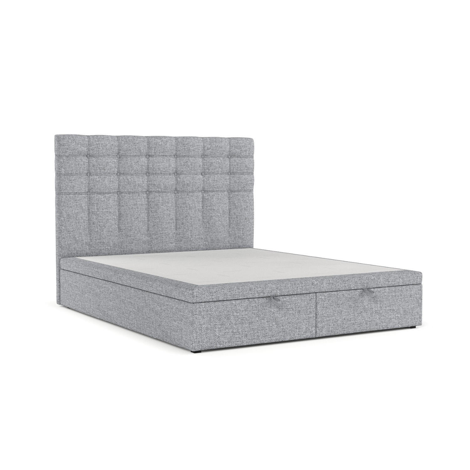 POLSTERBETT Callo mit Stauraum 140/200 cm Grau im Alta Stoff - Schwarz/Grau, Holz/Holzwerkstoff (140/200cm) - AltaBeds