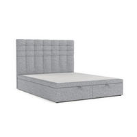 POLSTERBETT Callo mit Stauraum 160/200 cm Grau im Alta Stoff - Schwarz/Grau, Holz/Holzwerkstoff (160/200cm) - AltaBeds