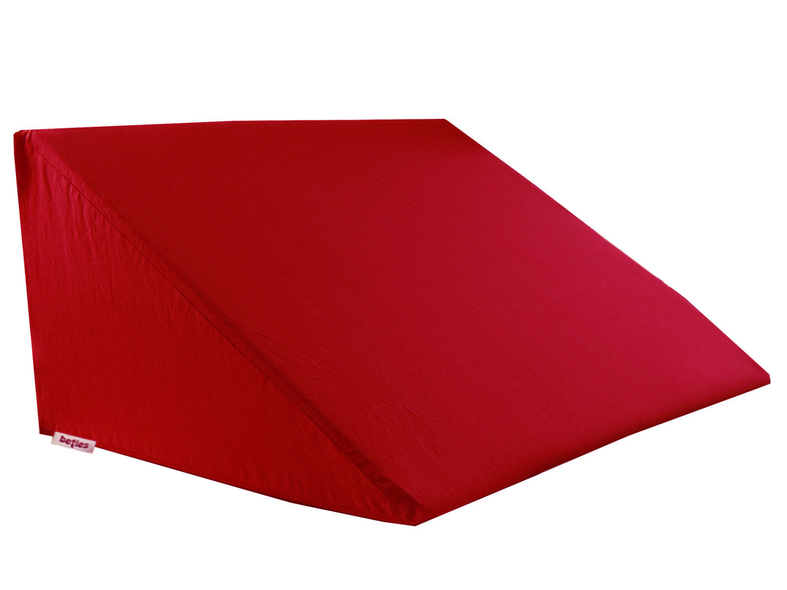 KEILKISSENBEZUG Basic 100% Baumwolle rot 62/49/30 cm - Rot, Textil (62/49cm) - beties Heimtextil