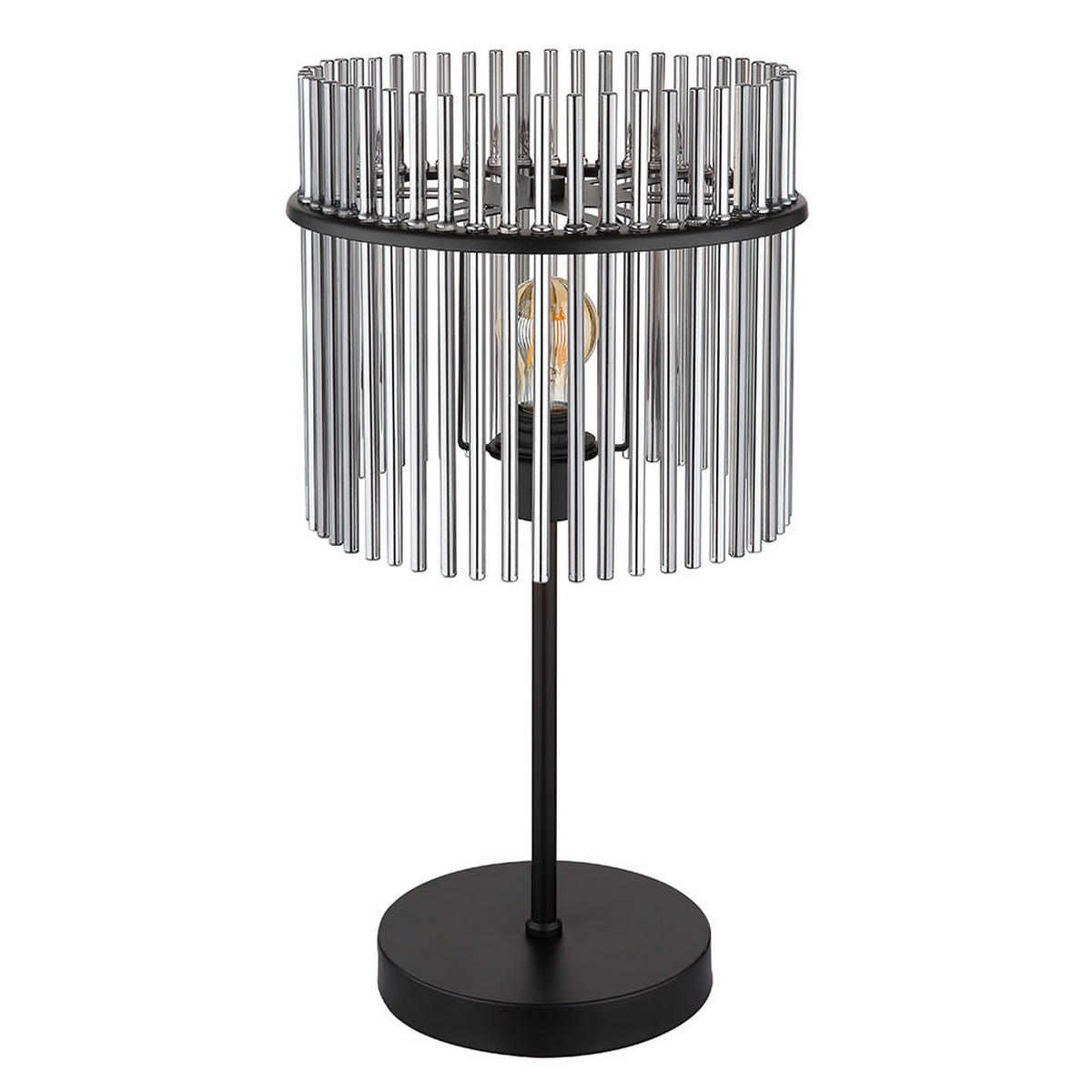 TISCHLEUCHTE Rauchfarben Smart LED - Grau, Glas (30/30/54.5cm) - Globo Lighting