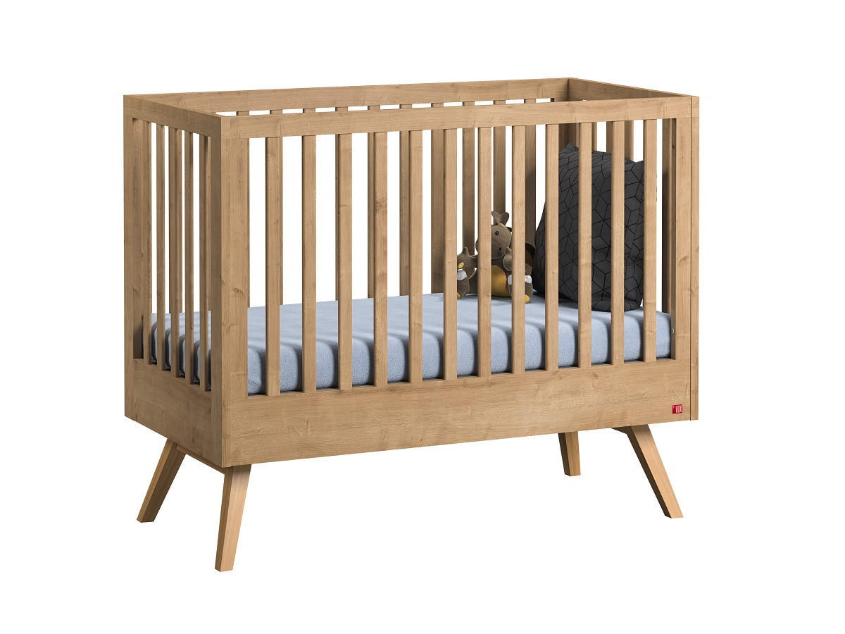BABYZIMMER Set Nicole 4-teilig - Eiche - Eichefarben, Holzwerkstoff (100/208/58cm) - QMM TraumMöbel
