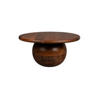 COUCHTISCH Oblivian Rund 70 cm - Braun, Holz (70/70/35cm) - Dutchbone