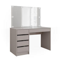 SCHMINKTISCH Sherry Cashmere 120 cm mit Spiegel & LED-Beleuchtung - Kaschmir, Holzwerkstoff (120/75/55cm) - Vicco