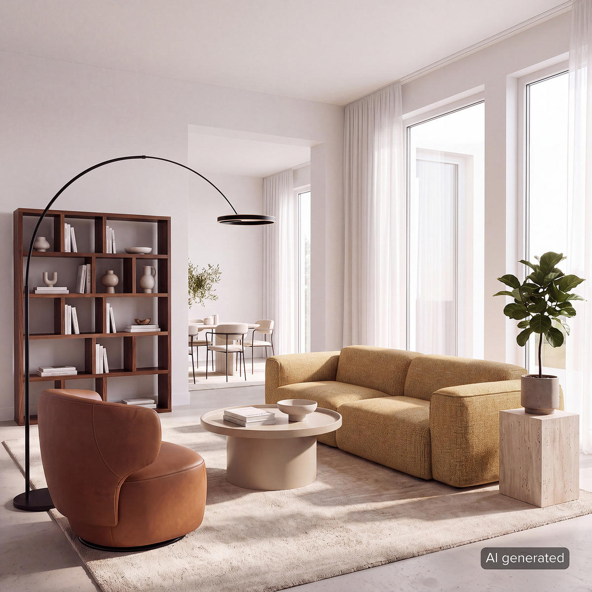 3-SITZER SOFA - Schwarz/Honig, Kunststoff/Textil (251/71/102cm) - home24