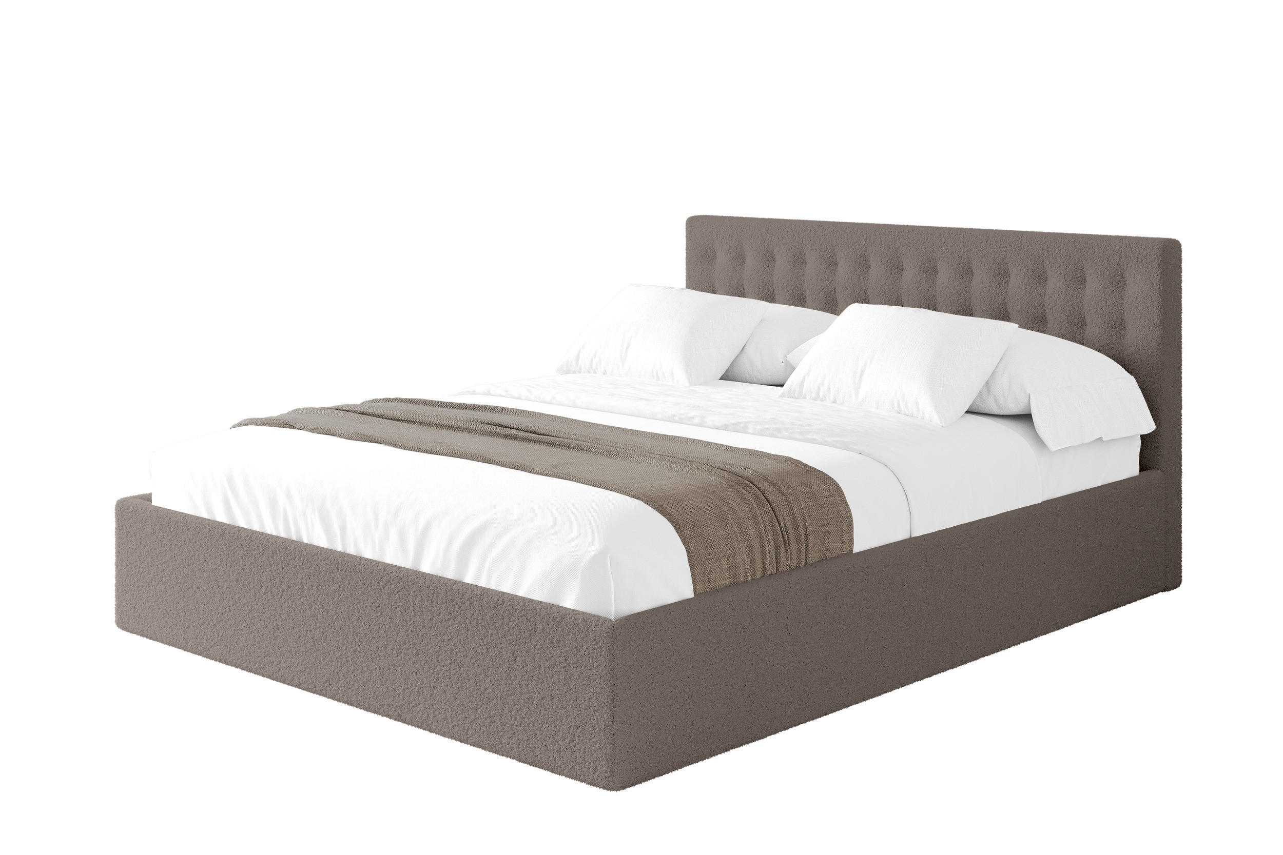 Altdecor Polsterbett Braun 180x200 cm