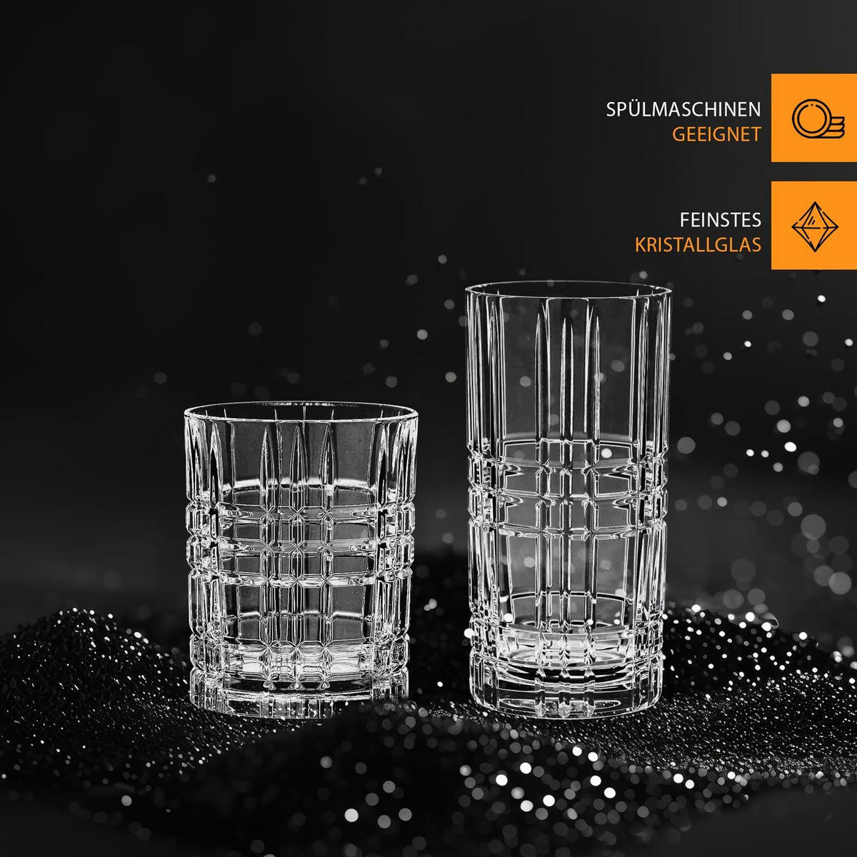 BARGLÄSER Highland transparent 12-tlg. - Transparent, Glas - Nachtmann