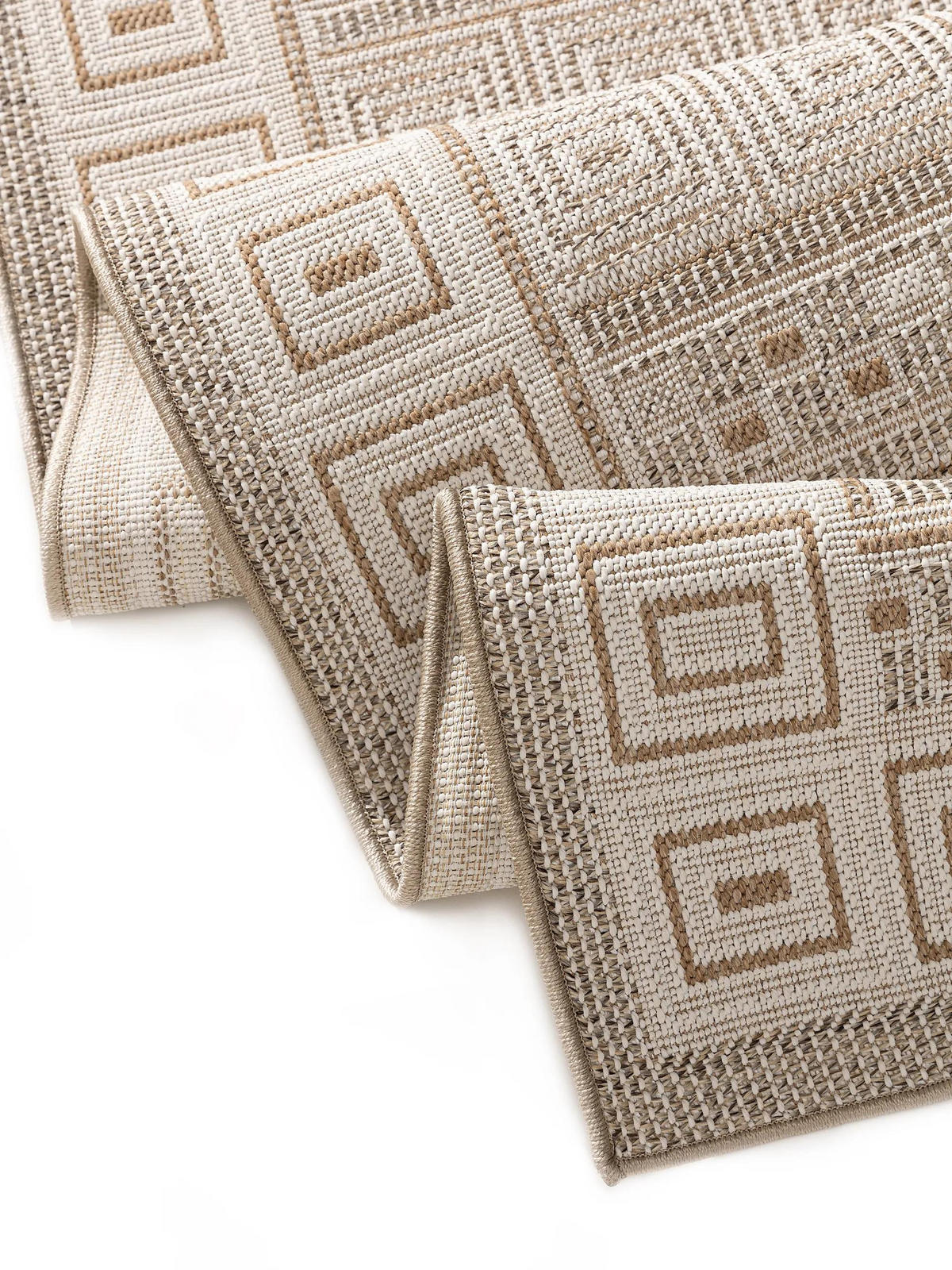 OUTDOORTEPPICH Andora Cream/Beige 80x150 cm - Creme, Textil (80/150cm) - benuta Pop