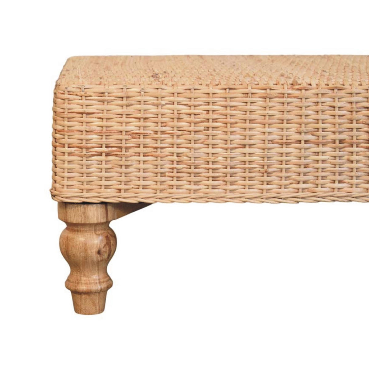 KONFERENČNÍ STOLEK Regency z masivního dřeva s výpletem, hnědý - hnědá, dřevo (56/86/31cm) - Artisan Furniture