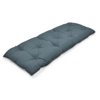 BANKPOLSTER Flair BK 120x50x8cm Taubenblau - Blaugrau, Textil (50/100cm) - Beautissu 