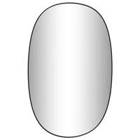 WANDSPIEGEL Schwarz 80x50 cm - Schwarz, Glas (50/80/1cm) - furnicato