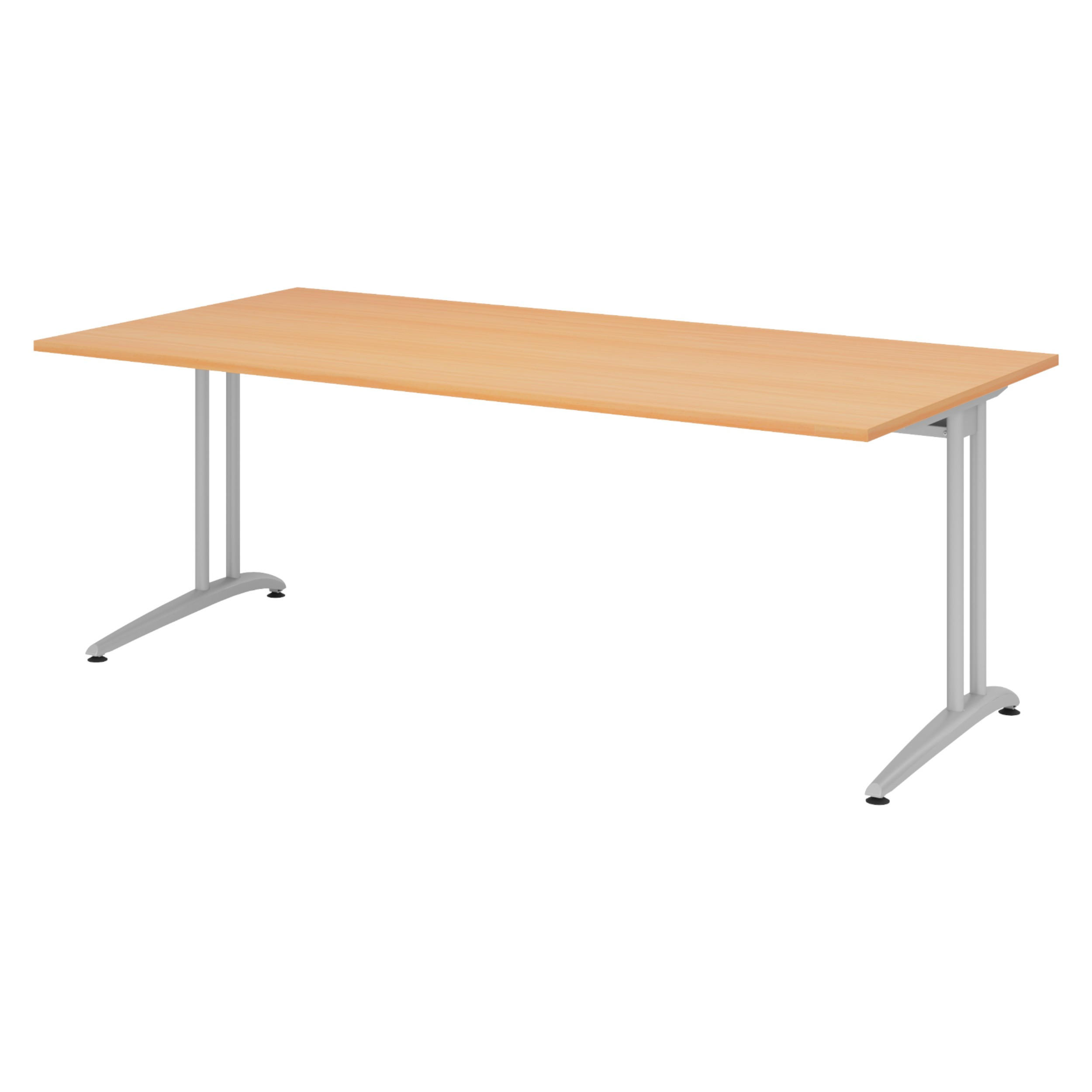 SCHREIBTISCH Serie-B 100/200/72 cm in Buchefarben - Buchefarben, Holzwerkstoff (100/200/72cm) - bümö