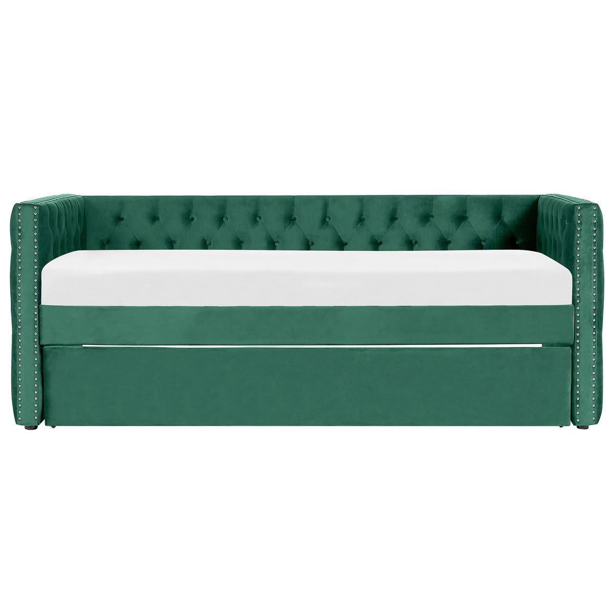 TAGESBETT 90/200cm Smaragdgrün Gassin - Grün, Textil (90/200cm) - Beliani