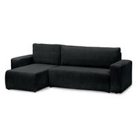 ECKSOFA Kingi Schwarz - Schwarz, Textil (244/142cm)