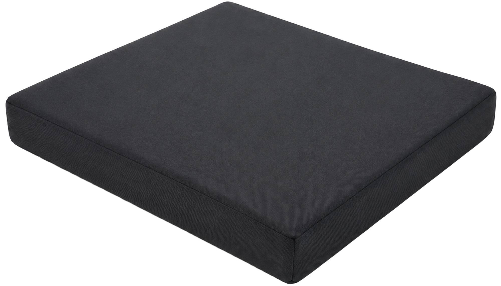 GARTENSTUHL eckig 51/43/5 cm Stoff Dunkelgrau - Dunkelgrau, Textil (51/5/43cm) - CLP