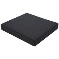 GARTENSTUHL eckig 51/43/5 cm Stoff Dunkelgrau - Dunkelgrau, Textil (51/5/43cm) - CLP