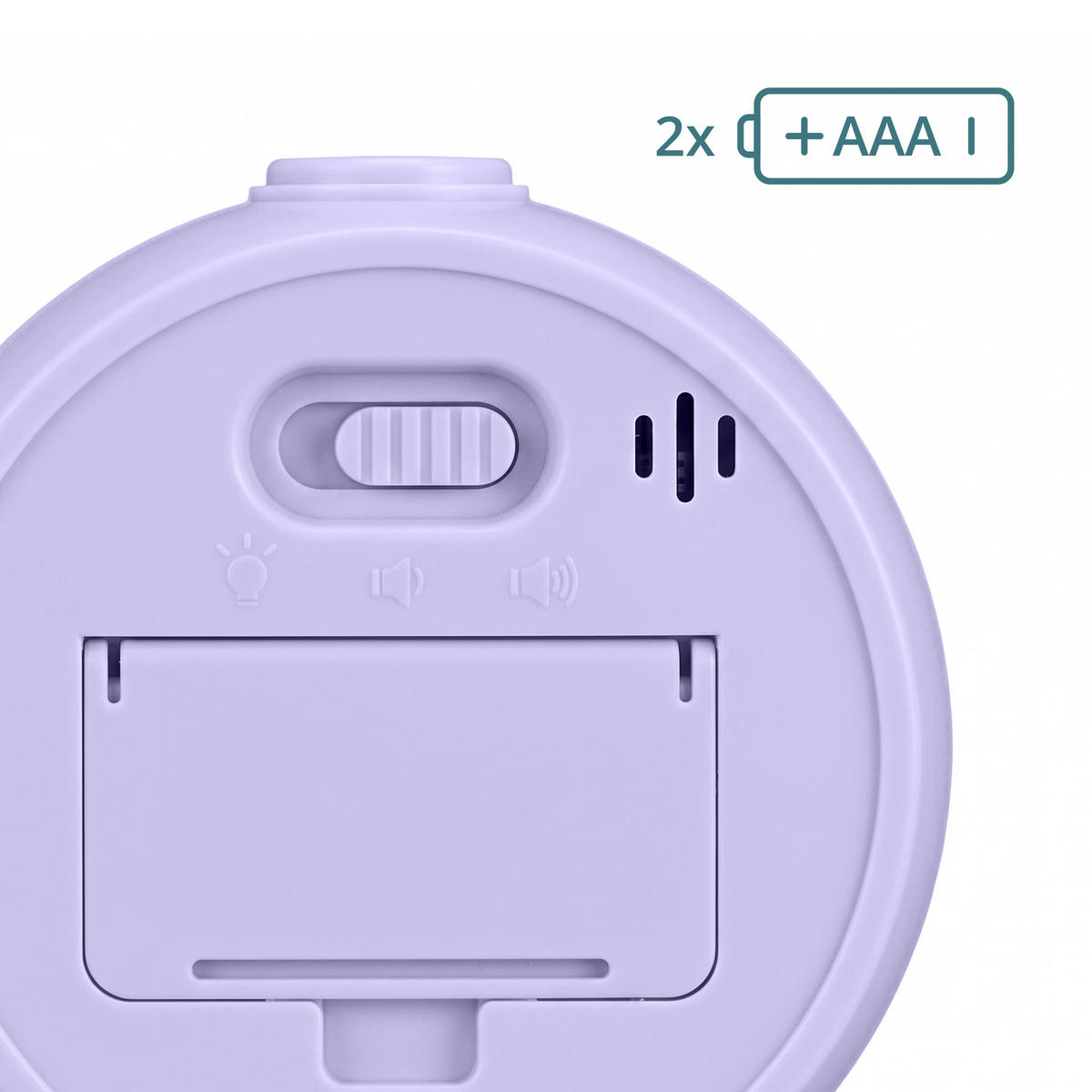 TIMER lila regnbågsmönster 60 min - Lila, Plast (9/9.5/4.5cm) - Relaxdays