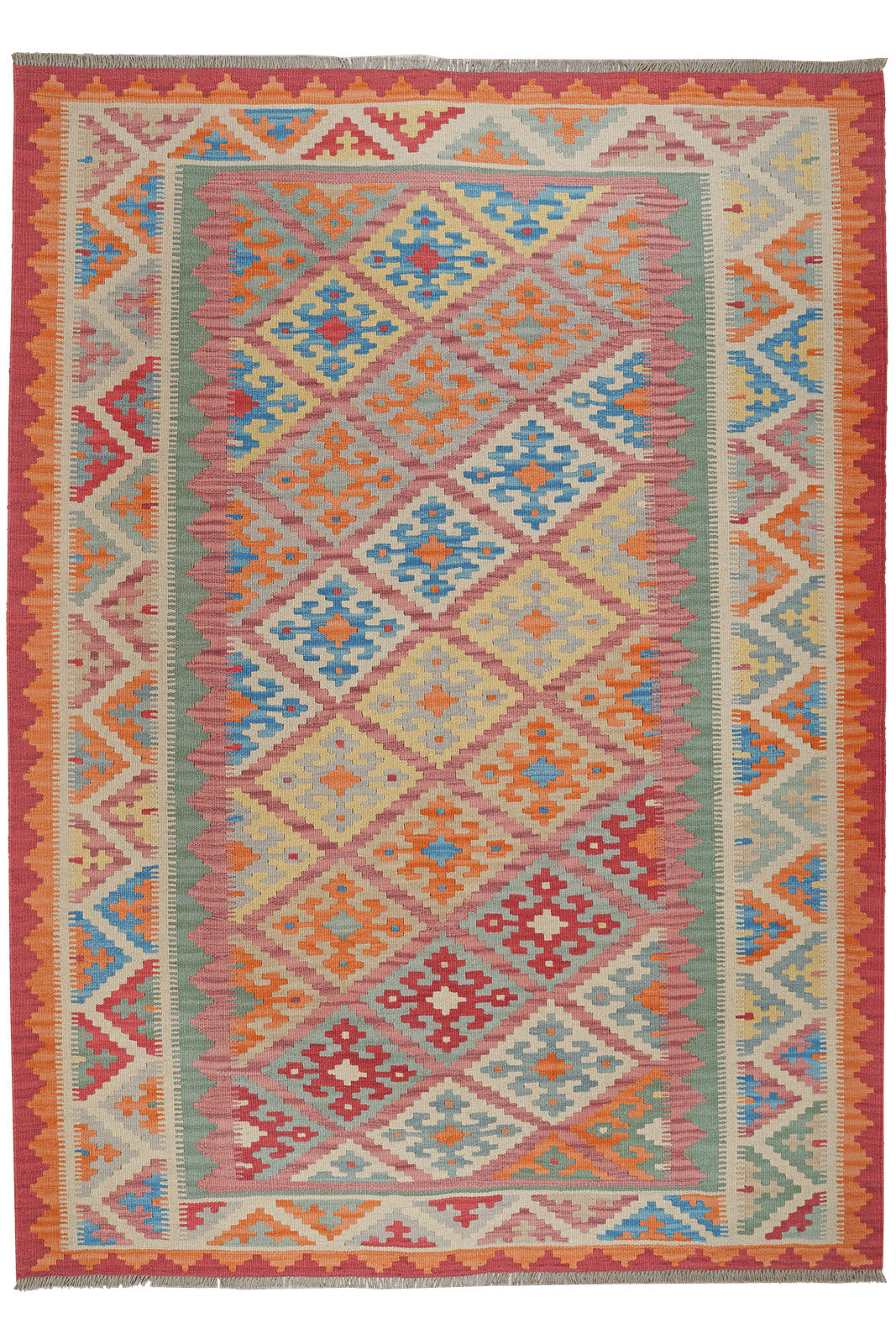 Looma Kelim-Teppich Rot 179x251 cm